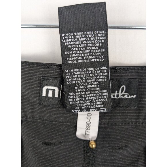 Travis Mathew Shorts Mens 36 Black Sand Harbour Flat Front Performance Golf - Picture 10 of 11